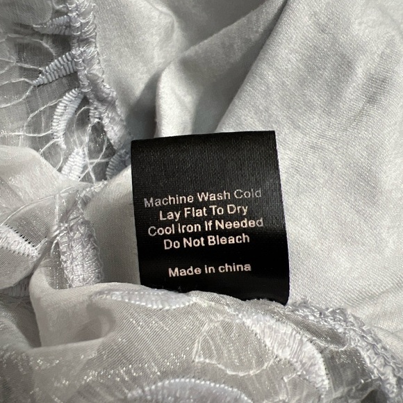 POL Grey Lace Accent Lightweight Cardigan - Picture 9 of 9